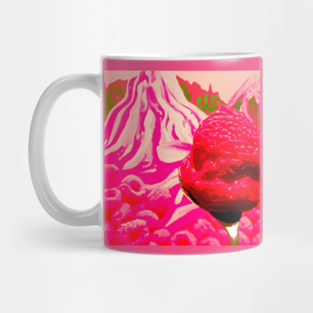 Raspberry Sorbet moutain by tearbytea